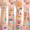 Zirkus Tattoos für Kinder,10 Blätter Circus Kindertattoos Hautfreundlich Set Temporäre Tattoos zum Aufkleben,Mitgebsel Kindergeburtstag Geschenke Party Deko Zirkus Spielzeug