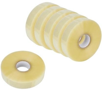 ARLI 6 nastri adesivi per macchine, 48 mm x 990 m, trasparenti su base PP con colla acrilata, per sigillatrici di cartone, macchine imballatrici, 6 rotoli