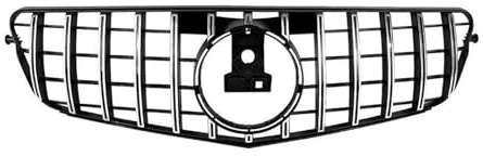 Für C-Klasse W204 2008–2014 C180 C200 C350 S204 AMG Style Frontstoßstangengrill Glänzend Schwarz GTR Grille Nieren Frontgrill Kühlergrill(Sport-Glossy Black)