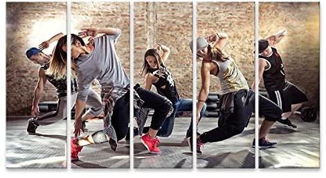islandburner Bild auf Leinwand Break Dance Gruppe Tanz Unterricht Bilder Wandbilder Poster