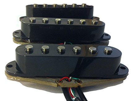 Alegree Avalanche Wound Wound à haute sortie Stratocaster Humbucker Single Coil Bridge Noir