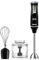 Inalsa Hand Blender Robot INOX 1000 Powerful 3 in 1 | Chopper/Whisker | Silent 800 Watt DC Motor | Variable Speed | 600 ml Multipurpose Jar |LED Light | 2 Yr. Warranty | (Silver/Black)