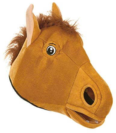 DEGUISE TOI Pferdemaske - Braun
