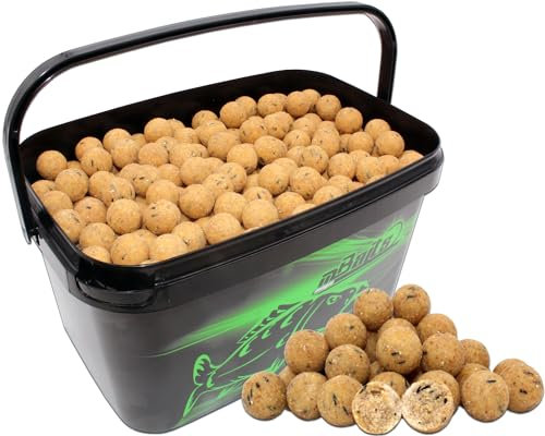 Angel-Berger Magic Baits Boilies im Eimer 4 kg alle Sorten Futterboilies Karpfenboilies Boilieset (Vanille)