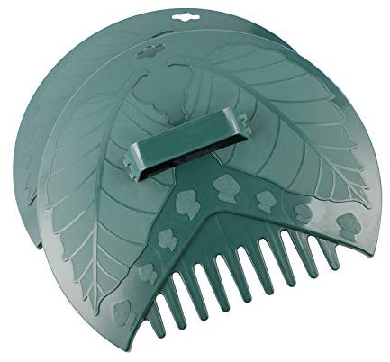 ORIENTOOLS Leaf grabber Ergonomic Yard Hand Rakes Durable Leaf Scoops for Picking Up Leaves Grass Clippings Garbage Garden grabber, Set Of 2