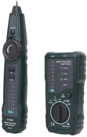 Kabelsucher, Walfront FY868 Multifunktions Draht Tester, RJ11 LAN Kabel Tracker