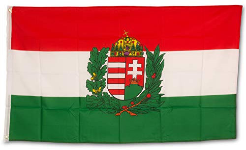 SCAMODA Bundes- und Länderflagge aus wetterfestem Material mit Metallösen, Outdoor Fahne & Flagge (Ungarn) 150x90cm
