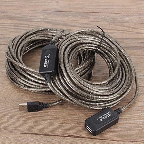Bewinner 20M USB 2.0 Extension Cable, Active, Up to 20M, High-speed Transfer Rates up to 480 Mbps, Compatible with PC, Laptop, Mouse, Keyboard, Flash Drive, External Hard Drive, Printer