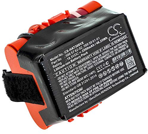 CS-HAT308VX Batterie 2500mAh Compatible avec [Husqvarna] Automower 105, Automower 305, Automower 308, [Gardena] McCulloch Rob R600, R40, R50, R70, R80, Rob R1000 remplace 586 57 62-02, 589 58 61-01