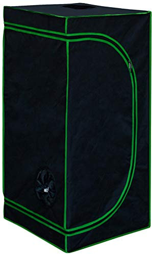 Kingpower Grow Zelt für Pflanzen Zuchtzelt Gewächshaus Box Zuchtschrank Garten Anzucht Gemüse Kräuter Grow Schrank Indoor Blumen klein Tomaten Hydro Green, Größe:60 x 60 x 180 cm (04)