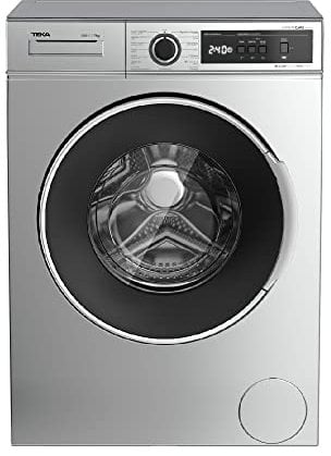 Teka WMT 40720 SS - Lavadora sin Instalación con 15 Programas de Lavado, Lavadora electrónica con Display Digital, Programación Diferida 1-23 horas, Color Acero Inoxidable