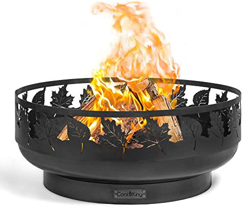 gartendekoparadies.de Edle Feuerschale „Toronto“ Feuerstelle Gartendeko aus Stahl (Breite 80 cm)