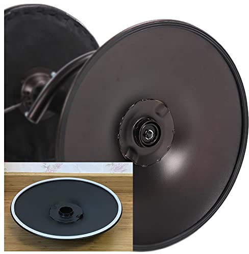 2× Barhocker Bodenschutz für Runde Basis, rutschfeste Gummigleiter, Polsterring für Stuhl oder Barhocker mit Runder Basis, Schwarz Weißer Dichtungs Schutz (38,5 cm / 15,16 Zoll, Schwarz)