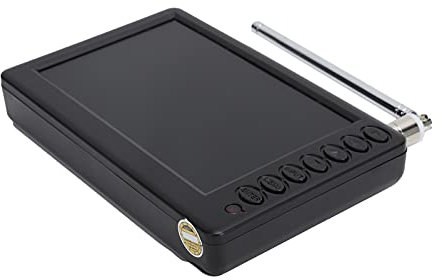 UK Plug 110‑220V, Handheld TV 5 Inch Digital TV for Kitchen for Car for Camping