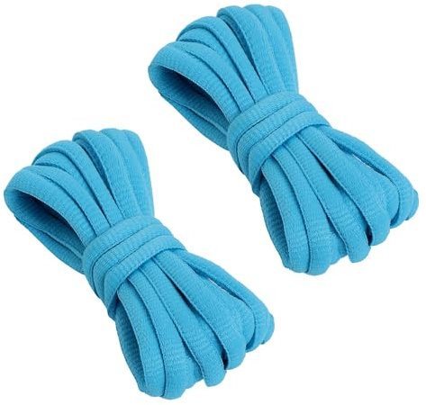 VSUDO 120 cm Türkise Ovale Sportschuhe Schnürsenkel, Schuh Schnürsenkel Türkis für Laufschuhe, Türkise Schnürsenkel, Schuhbänder Türkis für Basketballschuhe und Turnschuhe (2Paires-Türkis-120cm)