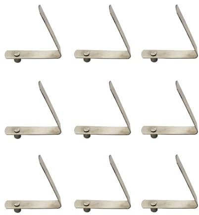 UP100 50 Pieces 4-9mm Stainless Steel Solid Button Clips Snap Spring for Wet Environments with Elastic Requirements Awning Camping Caravan Telescopic Tube Positioning