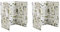 Para Schizzi per Piano Cottura, Protezione per Schizzi su 3 Lati Antiaderente Paraspruzzi per Frittura Paraspruzzi Pieghevole per Cucina, Ideale da Utilizzare Durante La Frittura, 84 x 39.5cm, 2 Pezzi