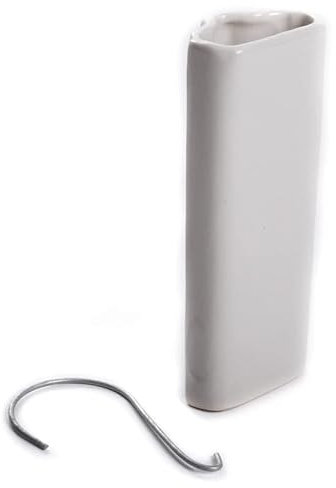 rg-vertrieb Luftbefeuchter Keramik Verdampfer Verdunster für Rippenheizkörper Wasserdunster 0,35L Weiß (1 Stück)