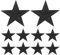 10 Stück Stern-Aufnäher zum Aufbügeln: FüNfzackige Stern-Stickerei AufnäHer Schwarz Reparatur-Applikationen - dekorative Aufkleber für Rucksäcke, Jeans, Mäntel, RöCke, HüTe, RucksäCke