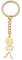 Dreamtimes drôle Smiley Figurine de visage langue des signes porte-clés doigt Stickman mignon tendance sac clé de voiture pendentif Couple cadeau porte-clés (L'or-2)