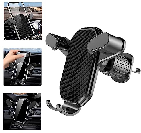 Handyhalterung Smartphone Handy Halterung Handyhalter Auto Autohalterung | Lüftung Zubehör, Allgemein, mit IPhone Telefon, Verstellbar, Hält sicher, Montage an der Lüftungsöffnung