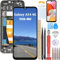 YHX-OU 6.6'' Schwarz+Rahmen LCD Display Für Samsung Galaxy A14 4G SM-A145P SM-A145R SM-A145RZSUEUB ​LCD Display Touchscreen Ersatz Bildschirm Glas Assembly mit Werkzeug + 1 Stück Schutzfolie