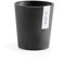 Ecopots Blumentopf Morinda für Orchideen - dunkel grau - Durchmesser Ø 14 cm rund - mit Wasserablauf - Pflanzentopf aus Recycling Kunststoff - modern für Indoor und Outdoor