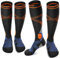 CAMBIVO Kompressionsstrümpfe Herren Damen 2 Paar, Stützstrümpfe 15-20 mmHg, Gepolsterte Kompressionssocken, Compression Socks, Atmungsaktiv Socken für Sport, Reise, Flug, Schwellung, Alltag