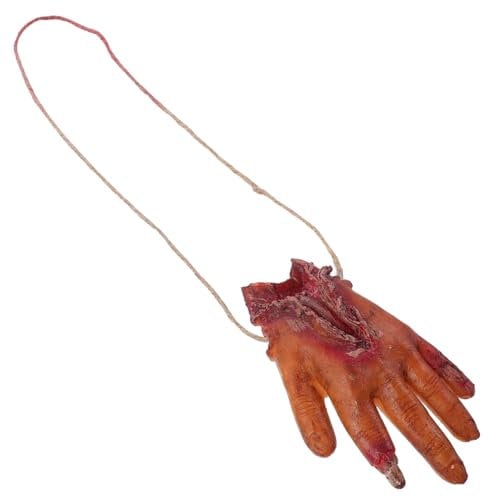 ABOOFAN 4 Stück Halloween-stumpf Gruselige Halloween-Dekoration Menschliche Organe Schwules Spielzeug Körperteil Stütze Gruselige Blutrequisiten Gebrochene Hand Unheimlich Plastik Kleidung