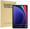 XZC [2 Piezas] Protector de Pantalla para Samsung Galaxy Tab S10 FE 2025/Tab S9 FE 10.9/Tab S9/Tab S8/Tab S7 11, dureza 9H, protector de pantalla de vidrio templado con S Pen compatible
