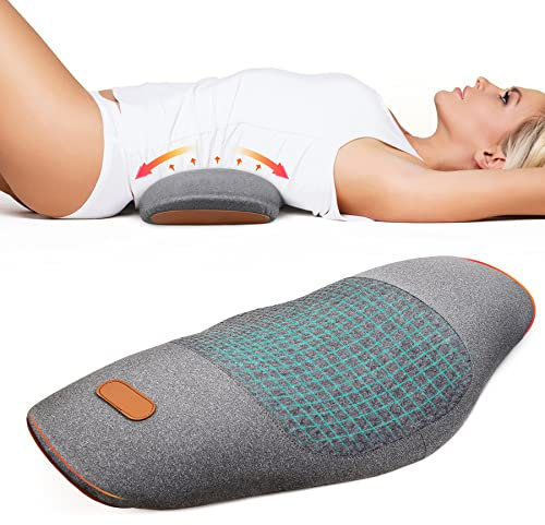 Cozyhealth Lendenwirbelstützkissen zum Schlafen, Memory-Schaum-Rückenlendenstützkissen zur Schmerzlinderung im unteren Rücken, Rückenstützbettkissen, Taillenstütze, Rückenschläfer (dunkelgrau)