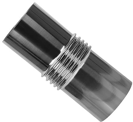 jojofuny stainless steel inoxlm Landhausstil Ofenrohrkappe Wandofenrohr Edelstahlschlauch Metallabzug Schornstein für einen Holzofen Rostfreier Stahl Heizofen Kamin gerader Kopf Brennholz