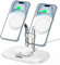 SwanScout Induktive Ladestation für iPhone, SwanScout 706M, Mag-Safe Doppel Ladestation Kompatibel für iPhone 16/15/14/13/12 Serie, für Airpods Pro 2/3/4, Kabelloses Ladegerät für 2 Handys