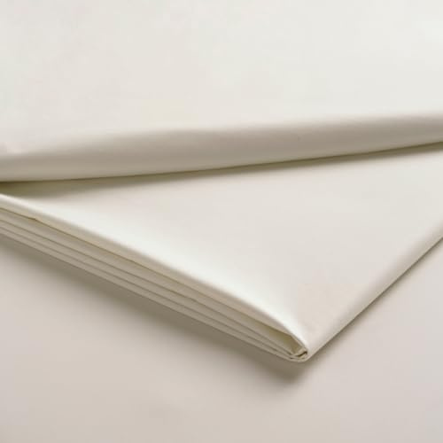Christy Super King Flat Bed Sheets | 400TC Luxury Bedding | Linen Cream | 100% Cotton Sateen | Soft Silky Bed Linen