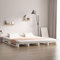Moselota Palettenbett, Weiß, 120 x 200 cm, Kiefernholz, massiv, p2171
