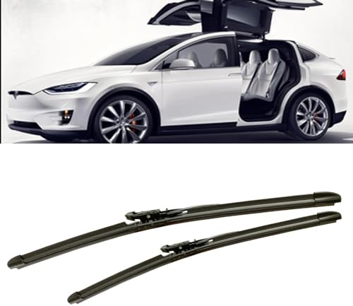 APZKNHDA Scheibenwischer für Tesla Model X 2016-2019 28+18 Wischblätter klare Sicht Scheibenwischerblätter Autoscheibenwischer Autoteile