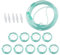7FT Adult Oxygen Tubing Nasal Cannula 10Pcs and 5Pcs Oxygen Tubing Swivel Connector