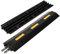 uyoyous 2 Channels Cable Protector Ramp100x22x4.5CM Floor Cable Protector Heavy Duty Floor Cable Cover Protector Rubber Cable Cover for Outdoor Garage