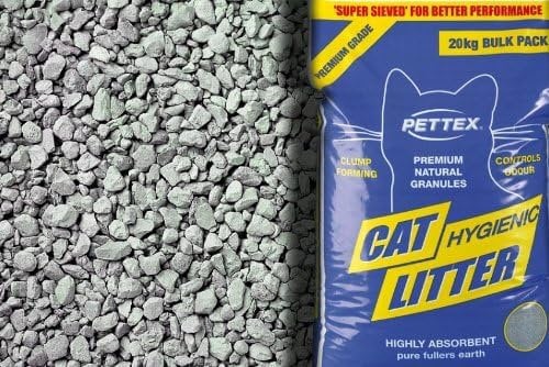 Pettex Premium Clumping Cat Litter 3kg - Hygienic, Odour Control, Highly Absorbent, Natural Granules