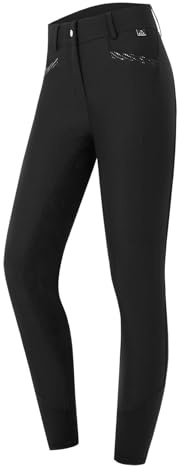 ELT Reithose Oktavia Curved High Waist, schwarz, Gr. 48