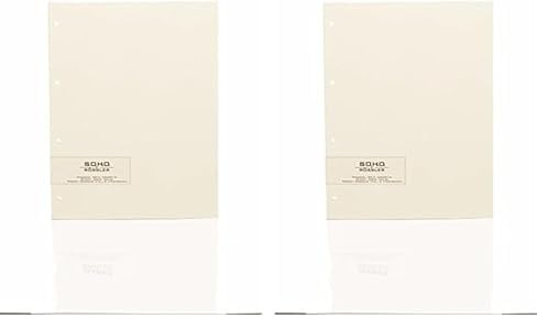 Rössler Papier 1321000008 - S.O.H.O. Fotokarton Chamois, Papierstärke 300 g/m², für 4-Ring-Mechanik, 20 Blatt (Packung mit 2)