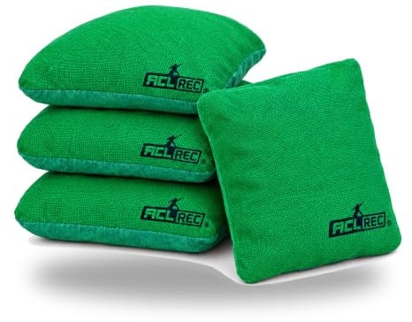 Wicked Wood Doppelseitige Cornhole Bags 1x4 | Offiziell ACL Rec Geprüft | Hochwertige Granulatfüllung für Präzise Würfe | Für Freizeit- und Wettkampfspieler