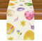 Aitsite Tischläufer Ostern, Kaninchen Osterei Tischdecke Ostern Tischläufer Frühling, Abwaschbare Tischdekoration Wasserabweisend Tischläufer Modern Party Dekoration (Osterei, 40×180cm)