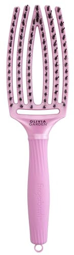 Olivia Garden Fingerbrush Iconic Boar & Nylon Celestial Pink
