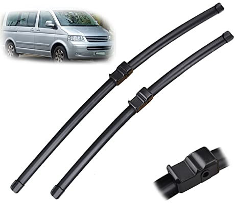 Scheibenwischer-Set fürs Auto, 24 + 24 Wischerblätter für die Frontscheibe, Wischer für die Windschutzscheibe vorne, Für VW Caravelle T5 2003 2004 2005 2006