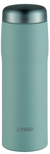 TIGER Made in Japan Vacuum Insulated Stainless Steel Water Bottle, 16 oz (480ml), AG - Pale Blue