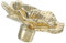 SHINEOFI Türgriff aus Messing Schränke Handles Rose Schublade zieht Schubladenknöpfe mit Rosenblüten dekorativer Knauf Küchenzubehör aus Messing Knöpfe für Schränke Golden