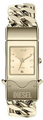 Diesel Closer Herren 22MM Goldfarbene Edelstahl Uhr, DZ2235