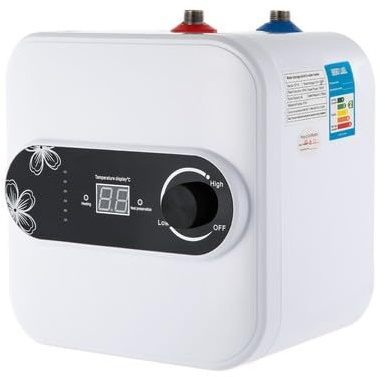 Chauffe-eau instantané à basse pression - 8 l - Petit chauffe-eau électrique instantané - Montage mural - Modèle SY-8 - Pour cuisine et salle de bain