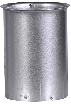 FIREFIX R80/WD Mandrin mural pour tuyau de poêle à granulés en acier de 1,2 mm d'épaisseur 80 mm de diamètre, double